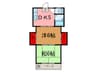 板橋コ－ポ 2DKの間取り