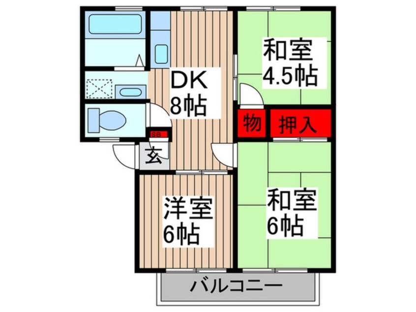 間取図 コットデュノール