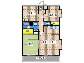 間取図 パークコート六ッ川台