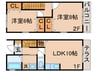 フォンド－ルⅠ 2LDKの間取り
