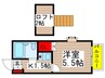 サンパレス大和田７番館 1Kの間取り