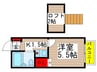 サンパレス大和田７番館 1Kの間取り