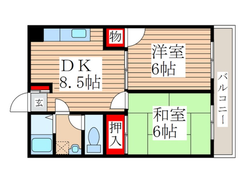 間取図 ハイムベルディー