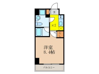 間取図 プレ－ル・ドゥ－ク潮見(408)