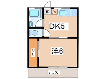 間取図 北鎌倉グリ－ンハイツ(5､6号室)