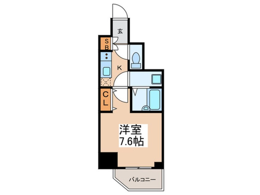 間取図 ﾄﾞﾙﾁｪ秋葉原ﾉｰｽ五番館（402）