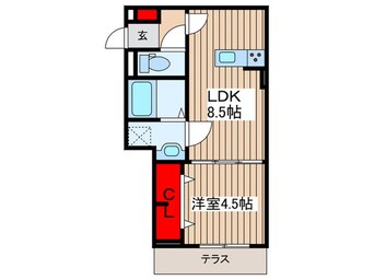 間取図 レクシア南田中