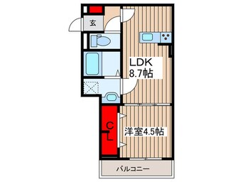 間取図 レクシア南田中