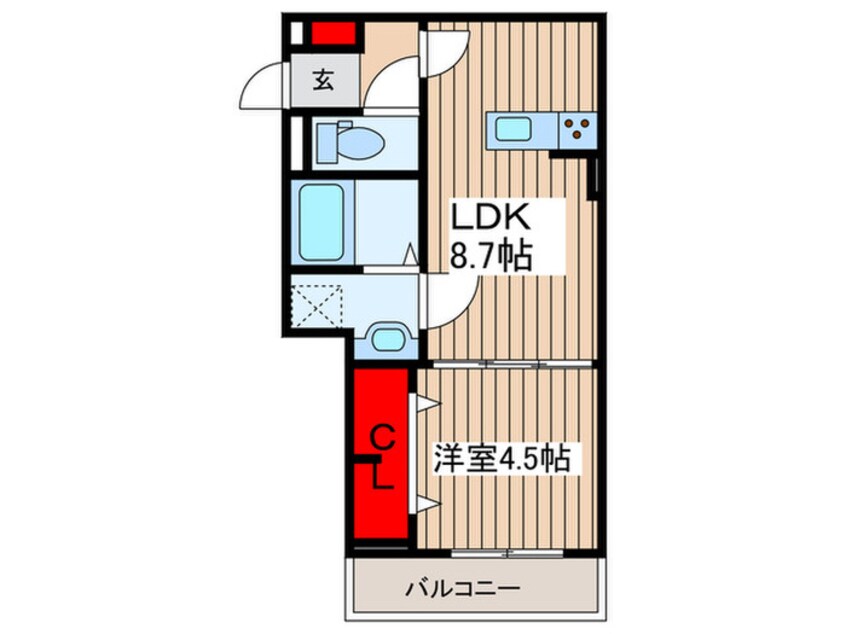 間取図 レクシア南田中