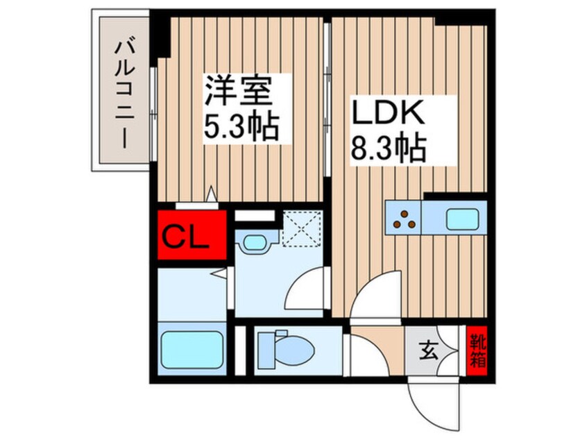 間取図 レクシア南田中