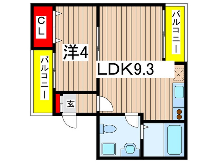 間取図 コスモス千葉寺