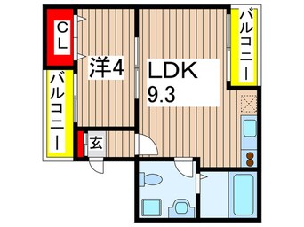 間取図 コスモス千葉寺