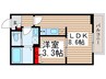 ジェルベーラ 1LDKの間取り