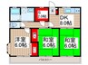 スカイカイト 3DK+Sの間取り
