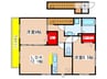 アゼリアコートⅡ 2LDKの間取り