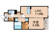 ミル　タンドレス 1LDKの間取り