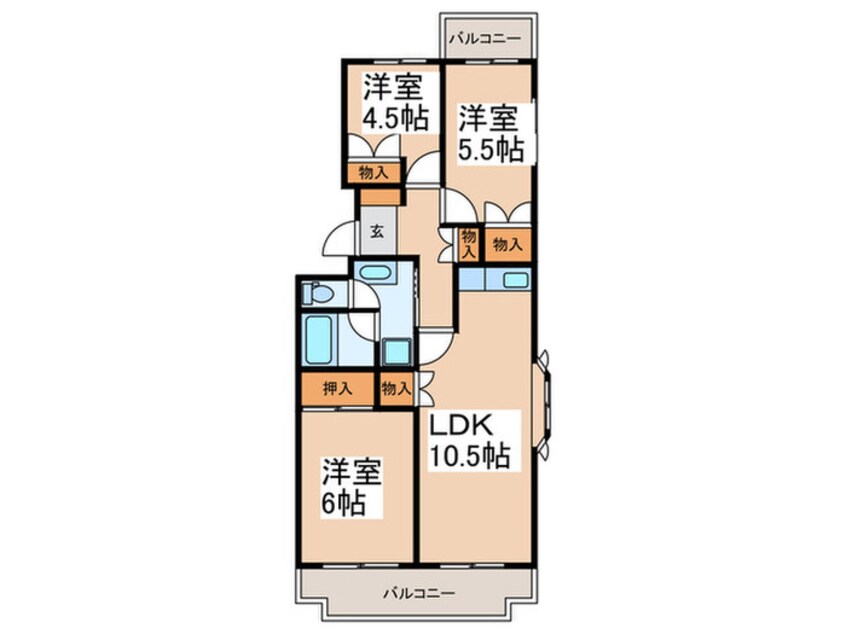 間取図 スカイプラザ