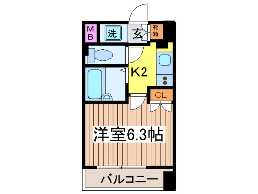 間取図 レジディア三越前