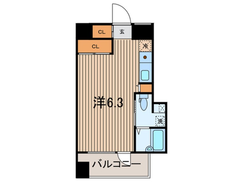 間取図 レジディア三越前