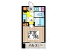 レジディア三越前 1Kの間取り