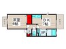 ＦＬＡＴ　ＴＥＮＪＩＮ 1DKの間取り