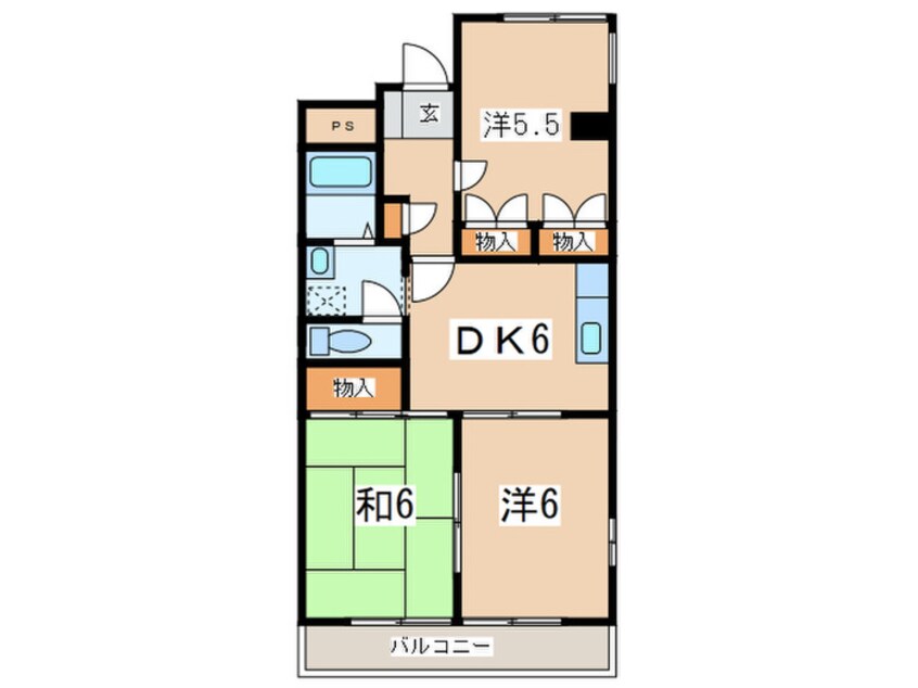 間取図 グレ－ス御所見