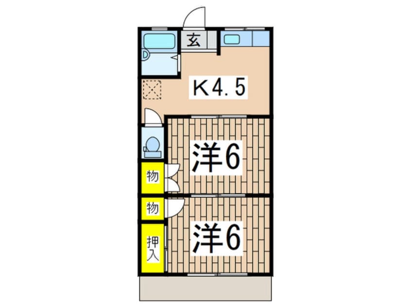 間取図 第一北見コ－ポ