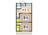 第一北見コ－ポ 2Kの間取り