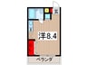 グランベ－ル 1Rの間取り