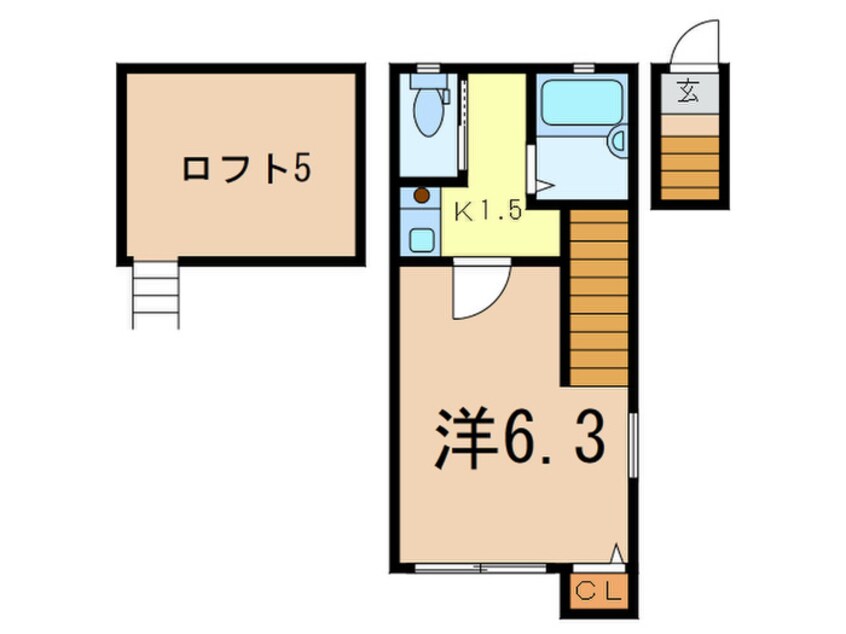 間取図 バ－ミ－プレイス洗足池