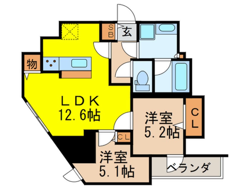 間取図 フレンシア菊川