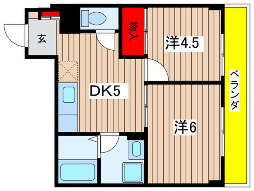 間取図 ｼｪ.ﾘﾋﾞｴ-ﾙ