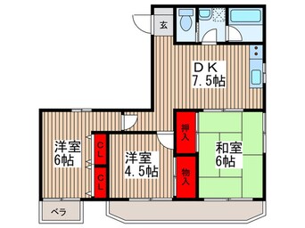 間取図 領家マンション