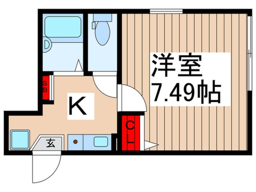 間取図 マーレ千住仲町