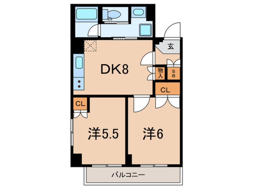 間取図 ルーブル蒲田十番館