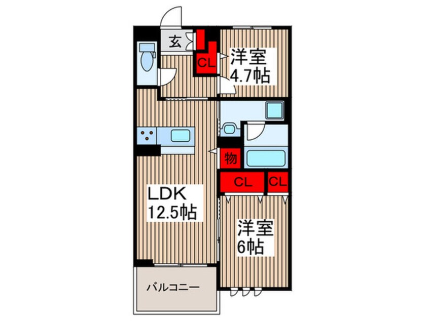 間取図 アン　ロシェ