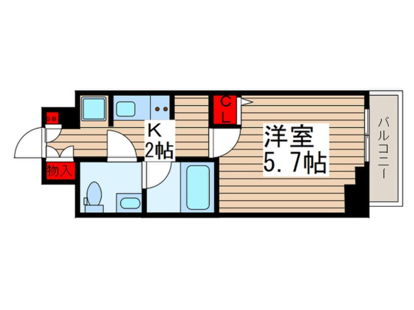 間取図 AZEST北千住（301）
