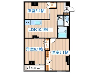 間取図 ラージ久我山A