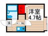 リバ－パ－ク一之江Ａ 1Kの間取り