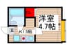 リバ－パ－ク一之江Ａ 1Kの間取り