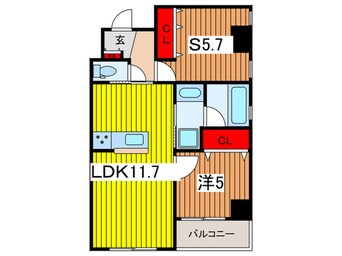 間取図 La　Cezanne　tokiwa