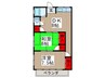 鈴木ハイツ 2DKの間取り