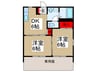 マーナー新座 2DKの間取り