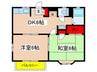 ホワイトハウスＨＩＥ　Ａ棟 2DKの間取り