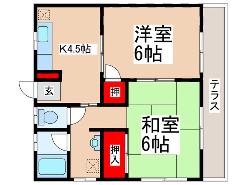 間取図 ハイツ・フォレスト