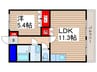 プロスペーレ 1LDKの間取り