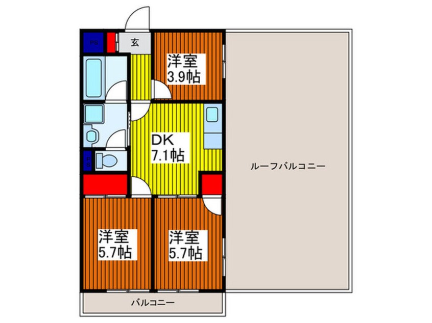 間取図 ブルジョン７