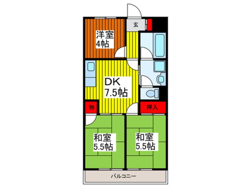 間取図 ブルジョン７