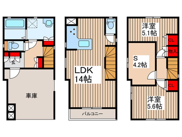 間取り図 Ｋｏｌｅｔ谷塚