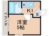 シャンテ東陽町 1Kの間取り